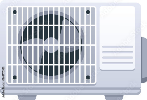 Vintage air conditioner bladed fan