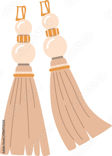 Boho earrings in bohemian style