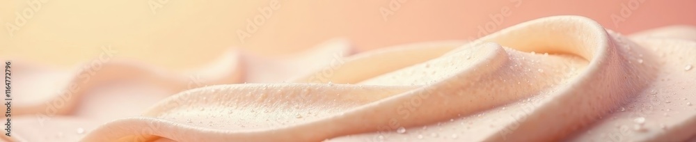 Fototapeta premium Soft, creamy texture with a smooth consistency, sweet, white