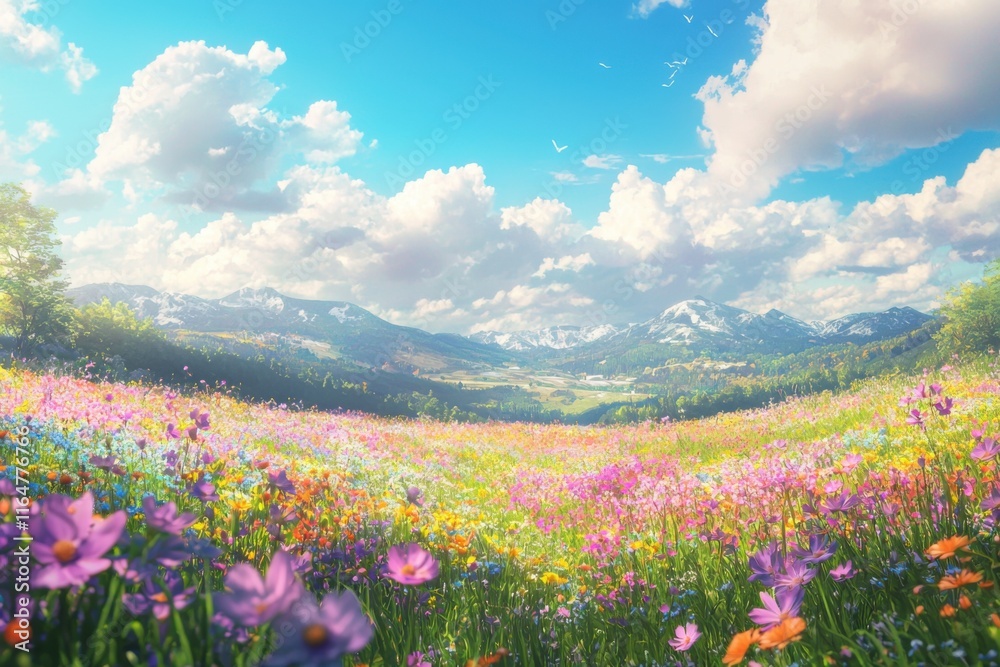 Blooming Spring Meadow Blooming Spring Meadow