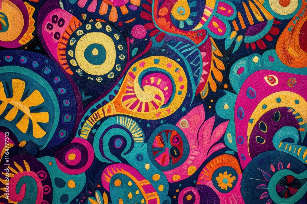 Fototapeta premium Abstract Vibrant Patterns