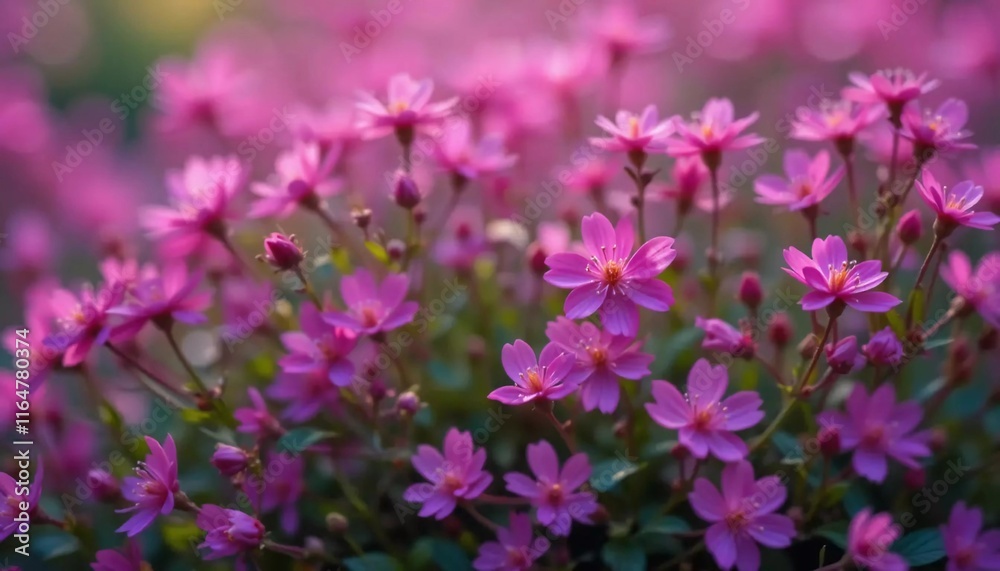 Pink Flower Meadow: A Serene Burst of Spring Blossoms Pink Flower Meadow: A Serene Burst of Spring Blossoms