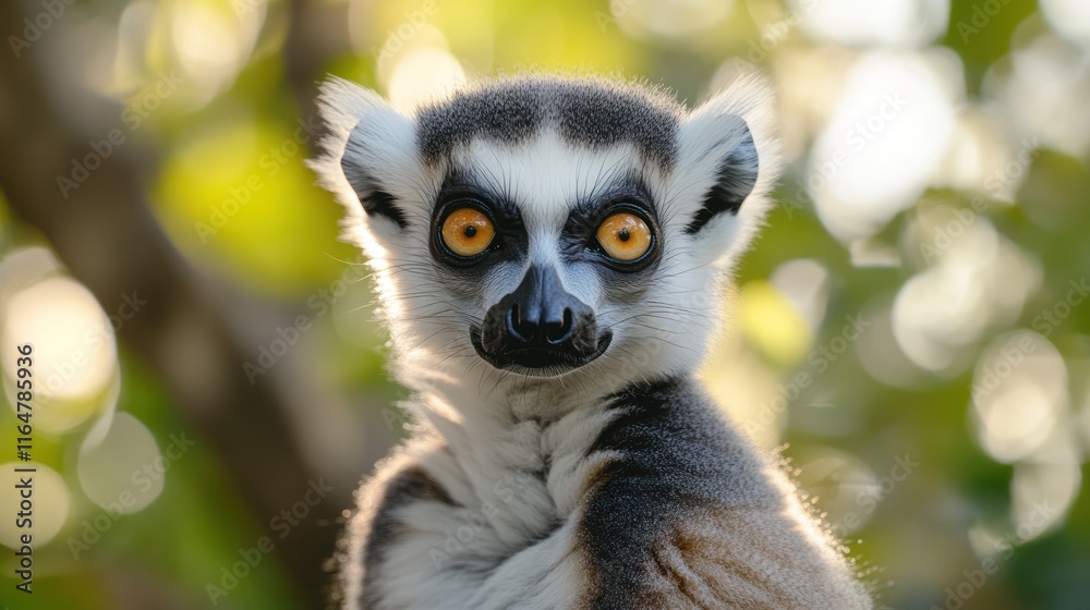 Ring-tailed Lemur Portrait: A Close-Up Encounter in the Wild Ring-tailed Lemur Portrait: A Close-Up Encounter in the Wild