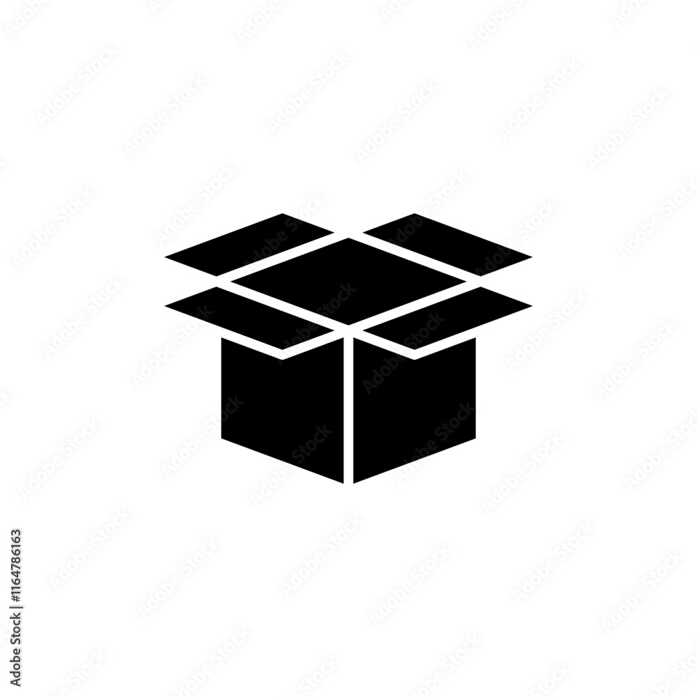 Box icon logo design. box sign and symbol, parcel, package Box icon logo design. box sign and symbol, parcel, package