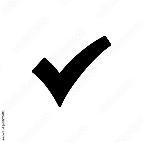 Check mark icon logo design. Tick mark sign and symbol