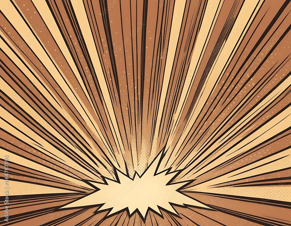 Obraz premium Abstract Comic Book Style Radial Burst Background