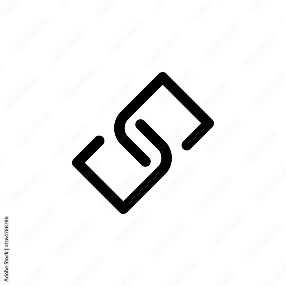 Link icon logo design. Hyperlink chain sign and symbol Link icon logo design. Hyperlink chain sign and symbol
