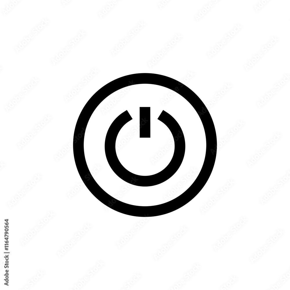 Power icon logo design. Power Switch sign and symbol. Electric power Power icon logo design. Power Switch sign and symbol. Electric power