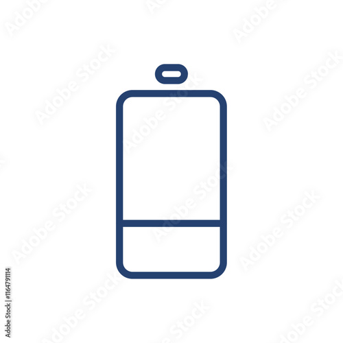 Battery low icon Outline icon sign