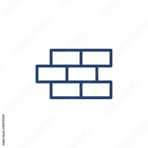 Bricks icon Outline icon sign