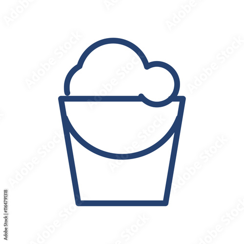 Bucket icon Outline icon sign