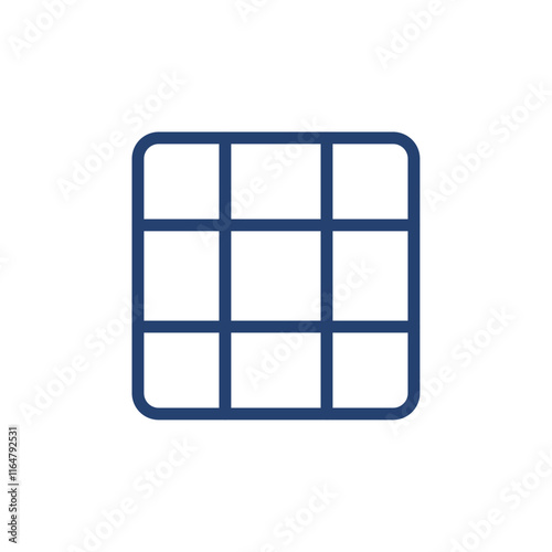 Grid icon Outline icon sign