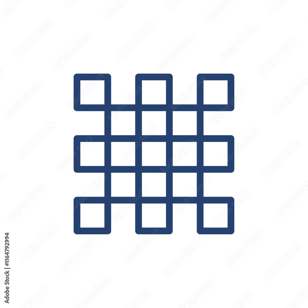 Mosaic icon Outline icon sign Mosaic icon Outline icon sign