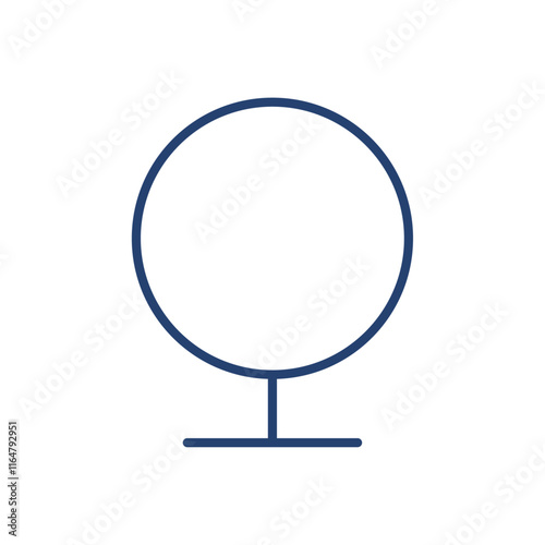 Mirror icon Outline icon sign