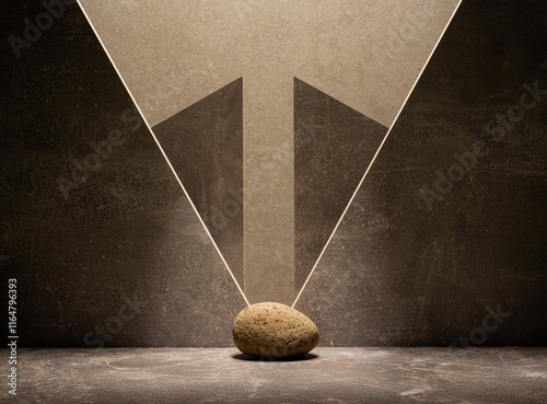 Canvas Print natural zen stones for cosmetic podium background