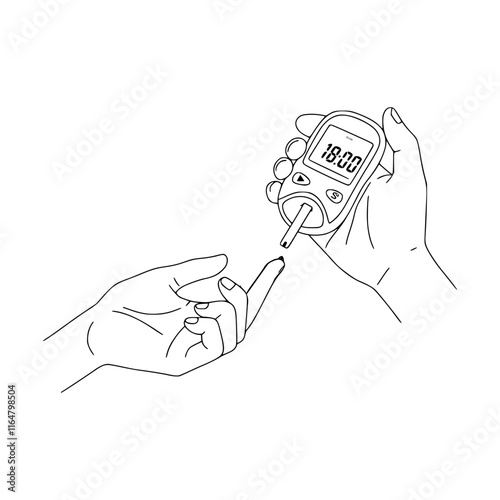Check Glucose Level by Yourself. Suger Meter Device. 