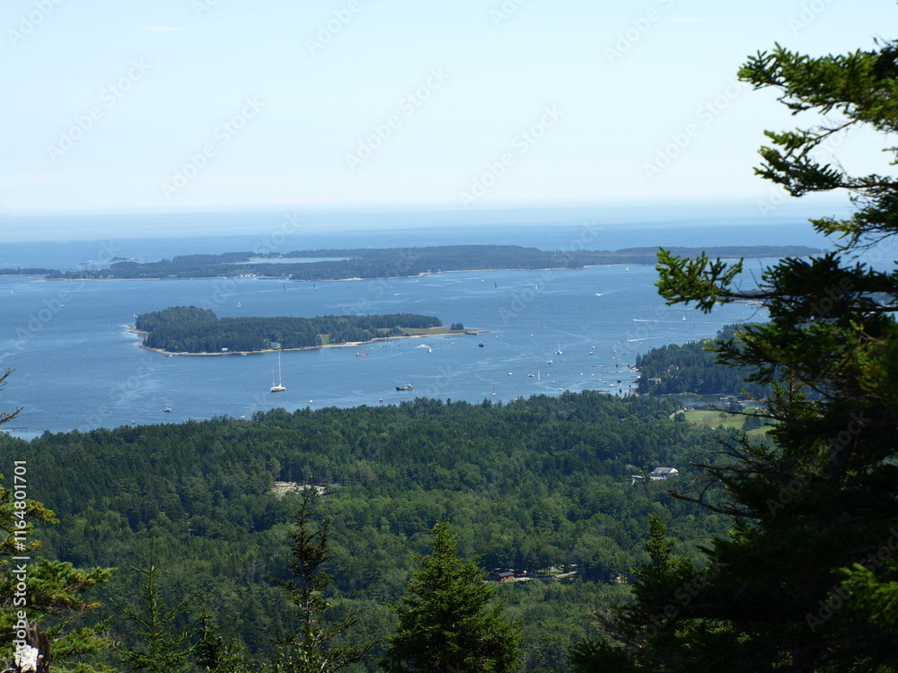 Coastal Islands with Distant Sailboats Coastal Islands with Distant Sailboats