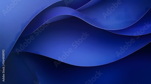 Wallpaper Mural Abstract Blue Waves Form Curving Design Torontodigital.ca