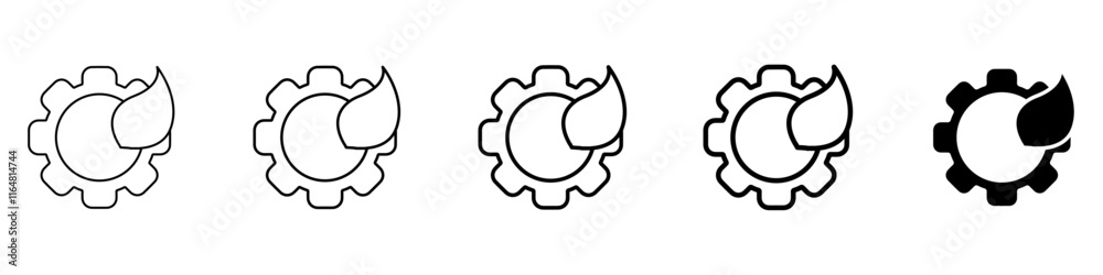 ecology icon Simple thin line logo set ecology icon Simple thin line logo set