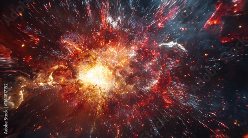 Wallpaper Mural Explosive Fireworks Display Night Sky Spectacle 8K Resolution Torontodigital.ca