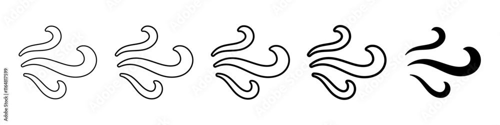 wind icon Simple thin line logo set wind icon Simple thin line logo set