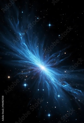 Celestial Burst A Radiant Light Show In Deep Space
