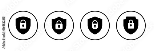 Security icon vector isolated on white background. protection icon. privacy. vpn