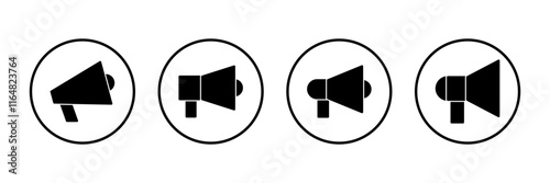 Megaphone icon vector isolated on white background. Loudspeaker icon vector. Volume icon