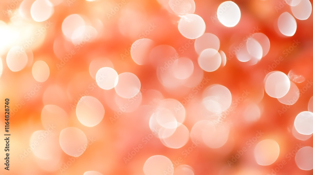 Obraz premium Abstract Orange Bokeh Background Lights Blurred