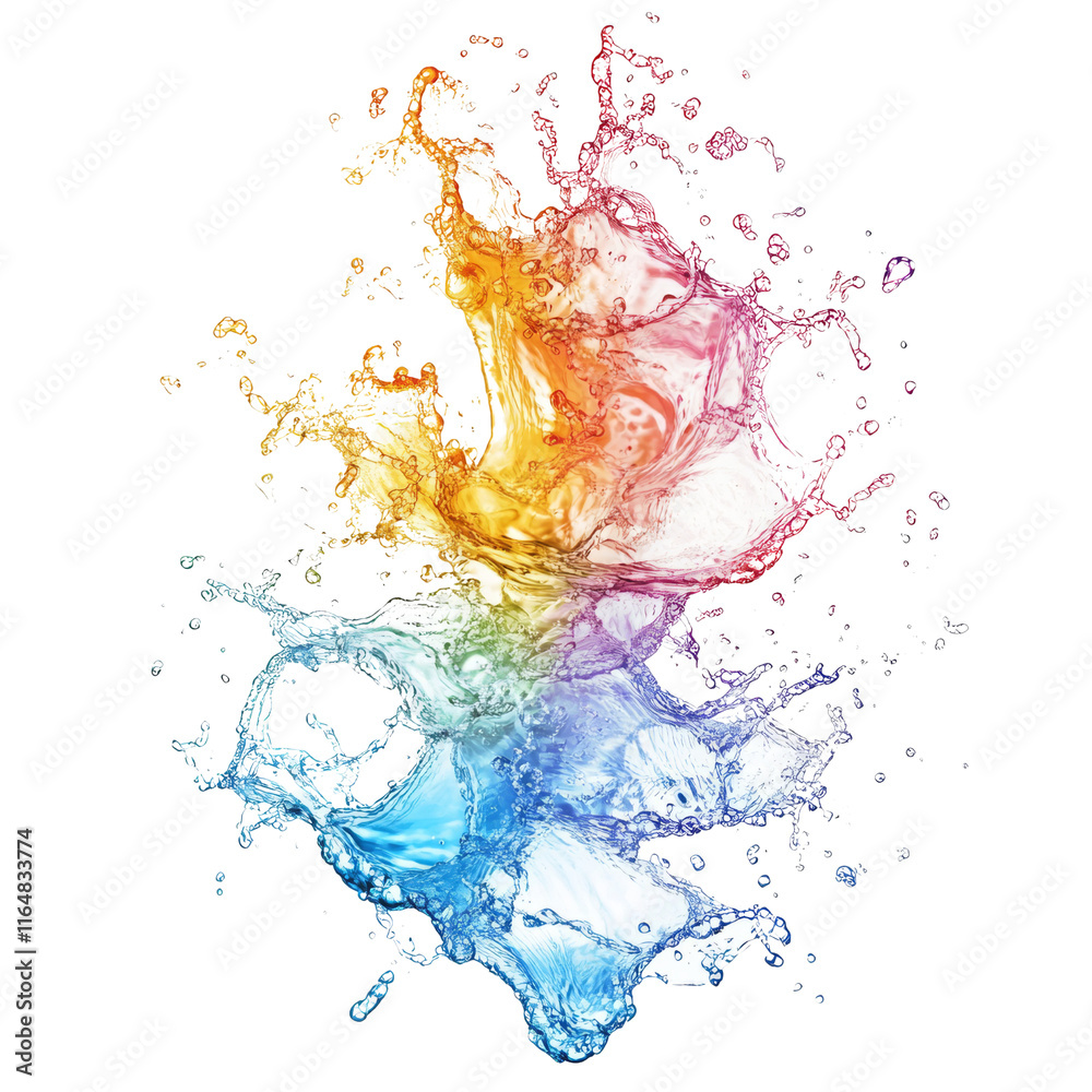 colourful water explosion isolated colourful water explosion isolated