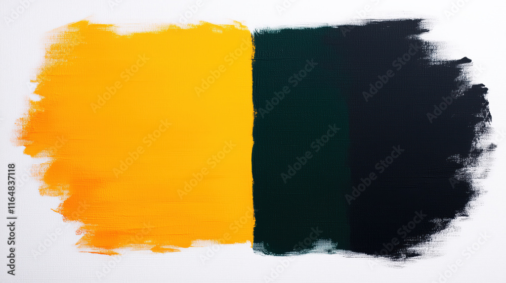 Obraz premium A bold black and yellow abstract paint design representing creativity, heritage, and cultural expression.