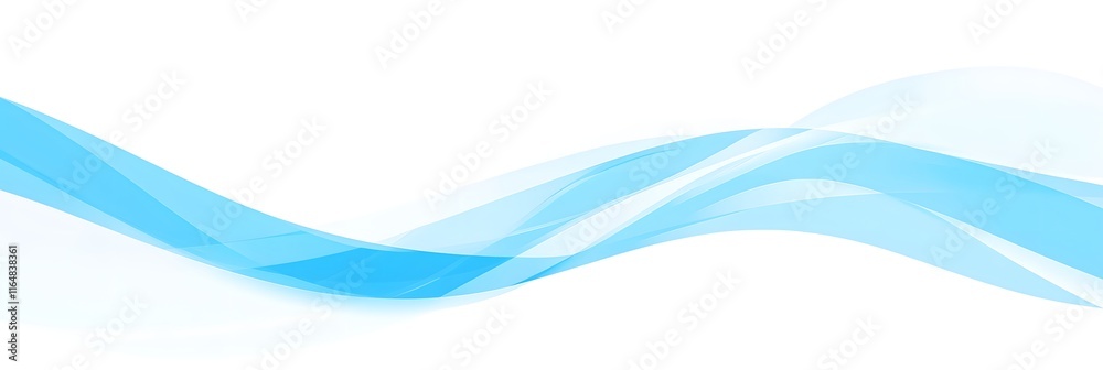 Abstract Blue Waves Flow Seamlessly, Creating Elegant Design Abstract Blue Waves Flow Seamlessly, Creating Elegant Design