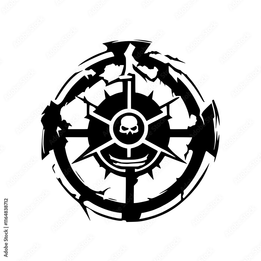 skull with bones on white background skull with bones on white background