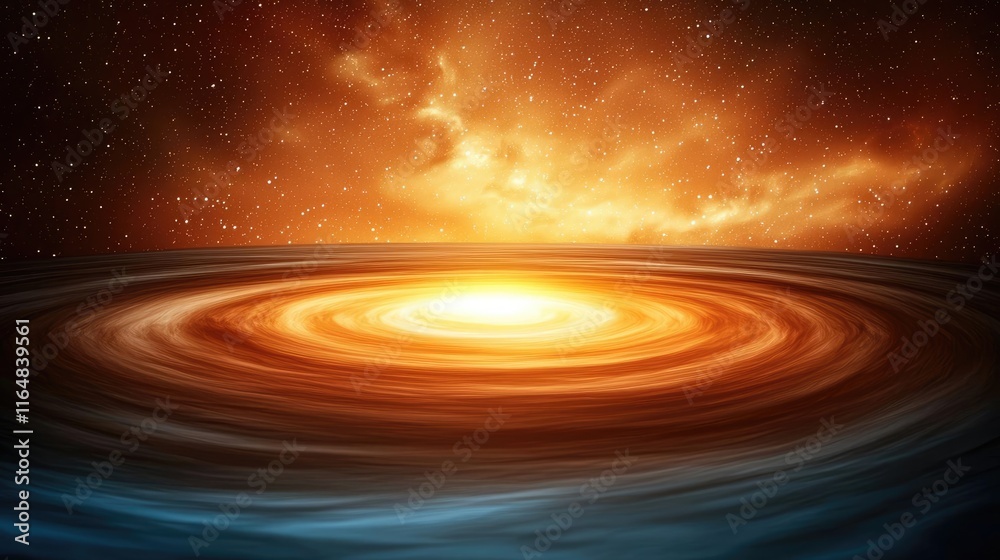 Starry abstract background idea. A cosmic phenomenon showcasing vibrant colors and swirling patterns in a stellar background. Starry abstract background idea. A cosmic phenomenon showcasing vibrant colors and swirling patterns in a stellar background.