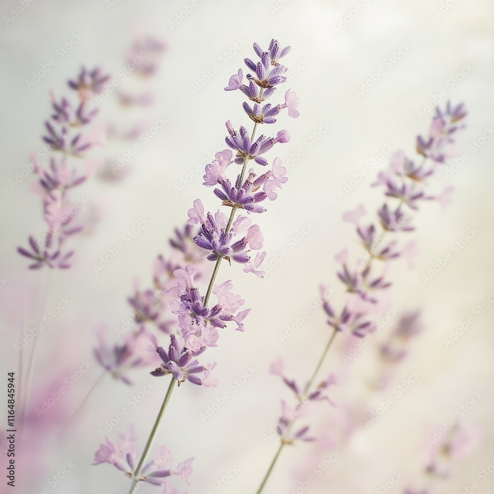 Obraz premium A bunch of purple flowers with a white background