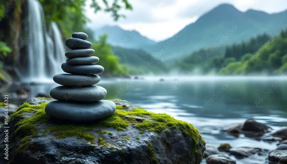 zen, stones, stacked, moss, rock, waterfall, gentle, mist, rising, mountain, range, lush, background, serene, tranquil, harmony, nature, balance, peaceful, meditative, scenic, outdoors, natural, calm, zen, stones, stacked, moss, rock, waterfall, gentle, mist, rising, mountain, range, lush, background, serene, tranquil, harmony, nature, balance, peaceful, meditative, scenic, outdoors, natural, calm,