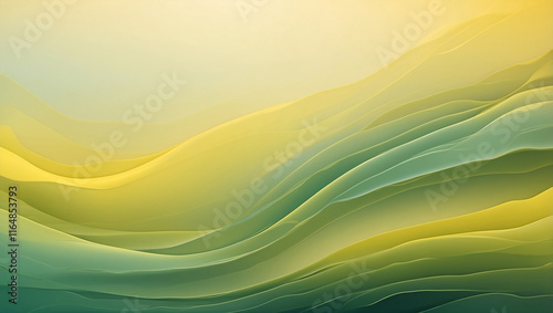 Abstract Green and Yellow Gradient with Soft Glow and Smooth Finish, background, wallpaper photo