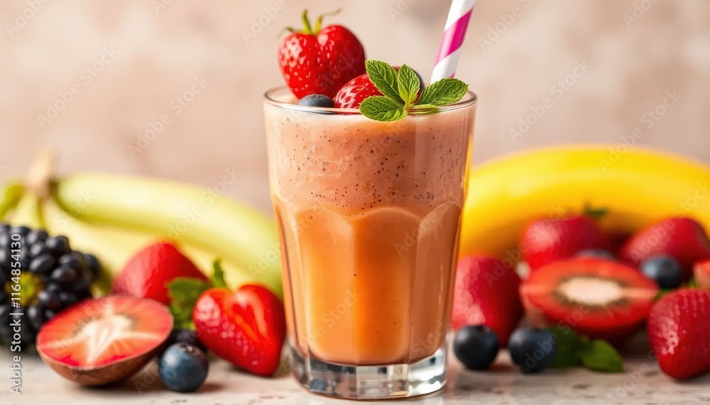 Delicious Milkshake with Cherry on Top Delicious Milkshake with Cherry on Top