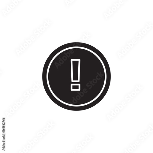 Warning sign vector trendy style illustration for web andf app..eps