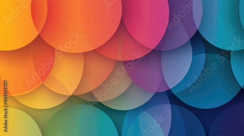 Circles abstract background idea. A vibrant abstract background featuring colorful overlapping circles in various hues.