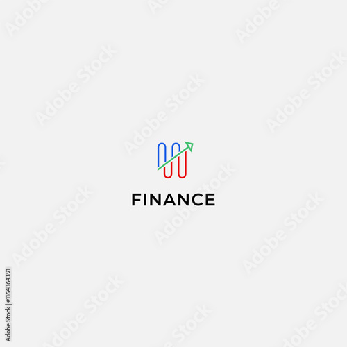 minimalist logo of increasing financial traffic
