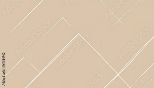 Abstract Beige Background With White Linear Designs photo