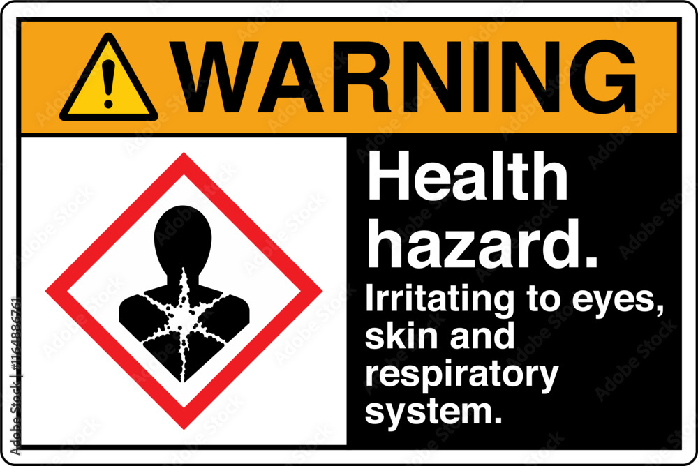 Obraz premium 22 ISO 7010 GHS Chemicals Lab...