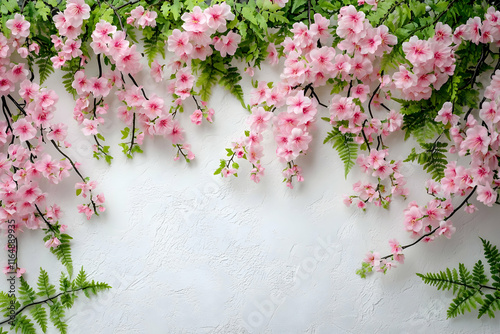 Pink Blossom Flower Background Illustration