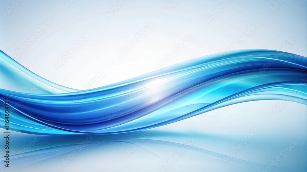 Fototapeta premium Abstract Blue Wave Design Smooth, Serene, and Stylish Background