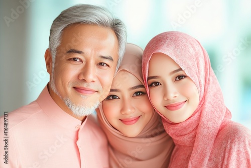 Cinematic Family Celebration of Eid Fitri in Living Room