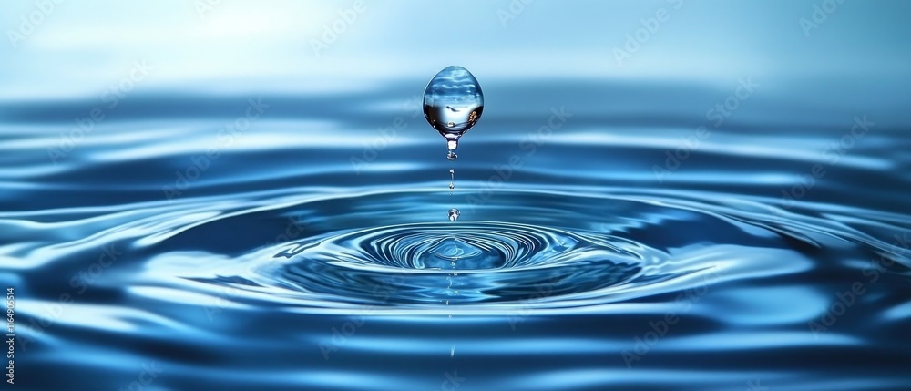 water flow merging into harmonious shapes. Generative AI water flow merging into harmonious shapes. Generative AI