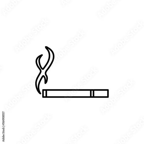 cigarette icon vector symbol isolated