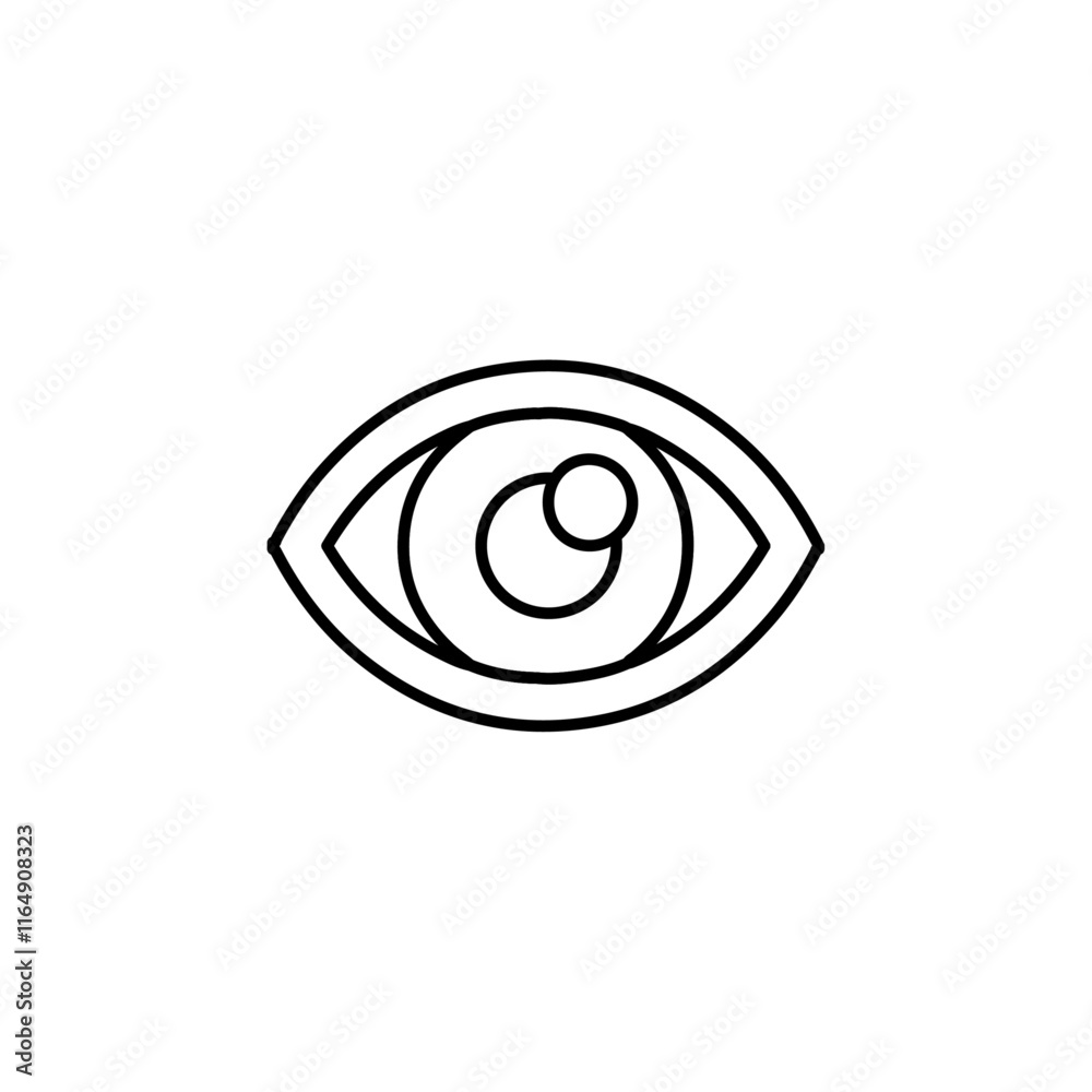 eye icon vector symbol isolated eye icon vector symbol isolated
