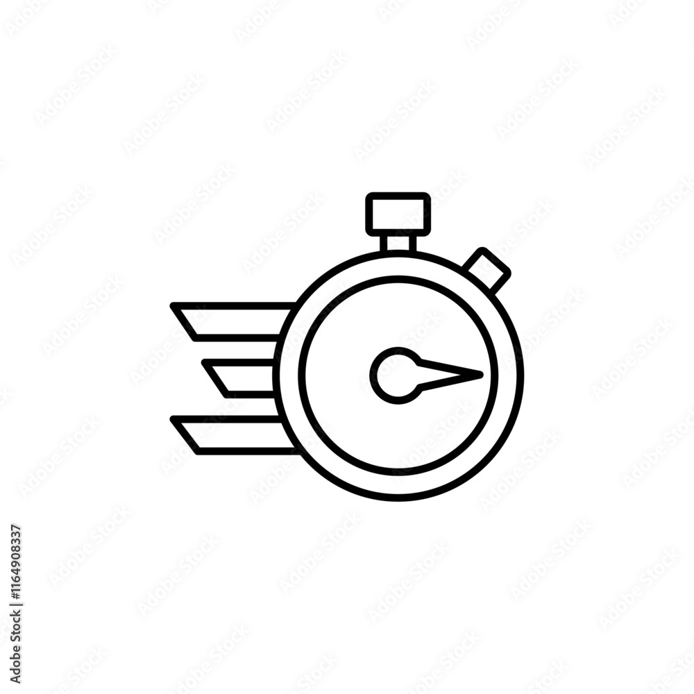 fast time icon vector symbol isolated fast time icon vector symbol isolated